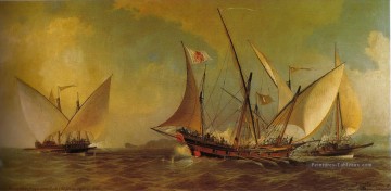 Antonio barcelo 1738 Batailles navale Peinture à l'huile